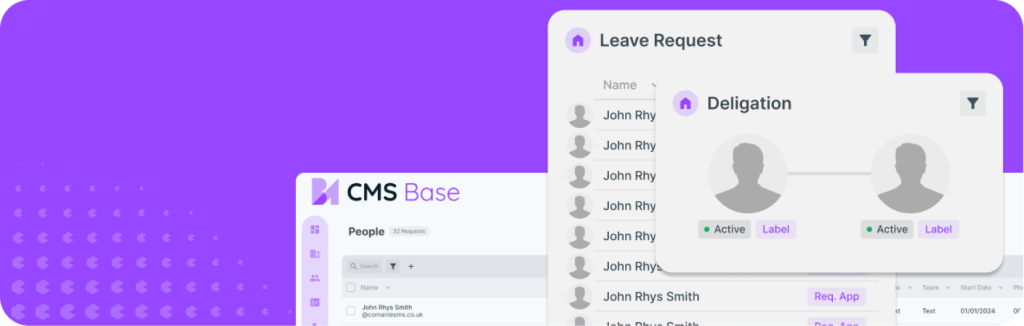 CMS Base dashboard