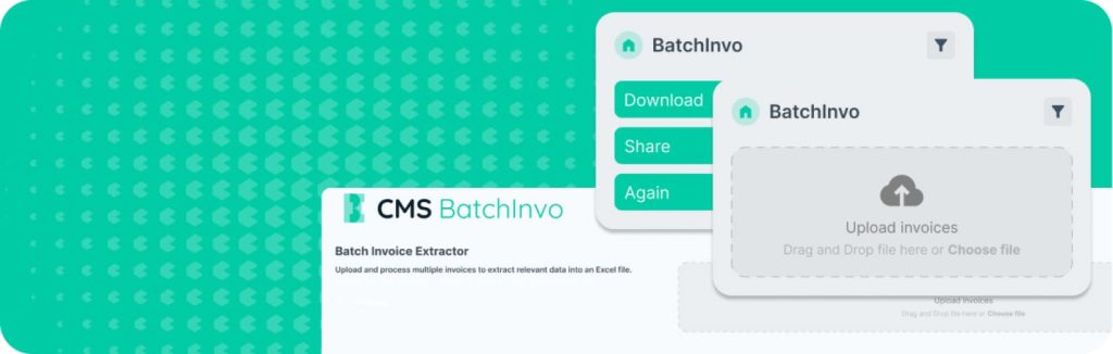 CMS Desk batch invoicing dashboard