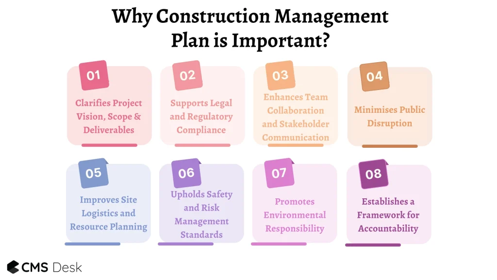 why construction management plan is important?