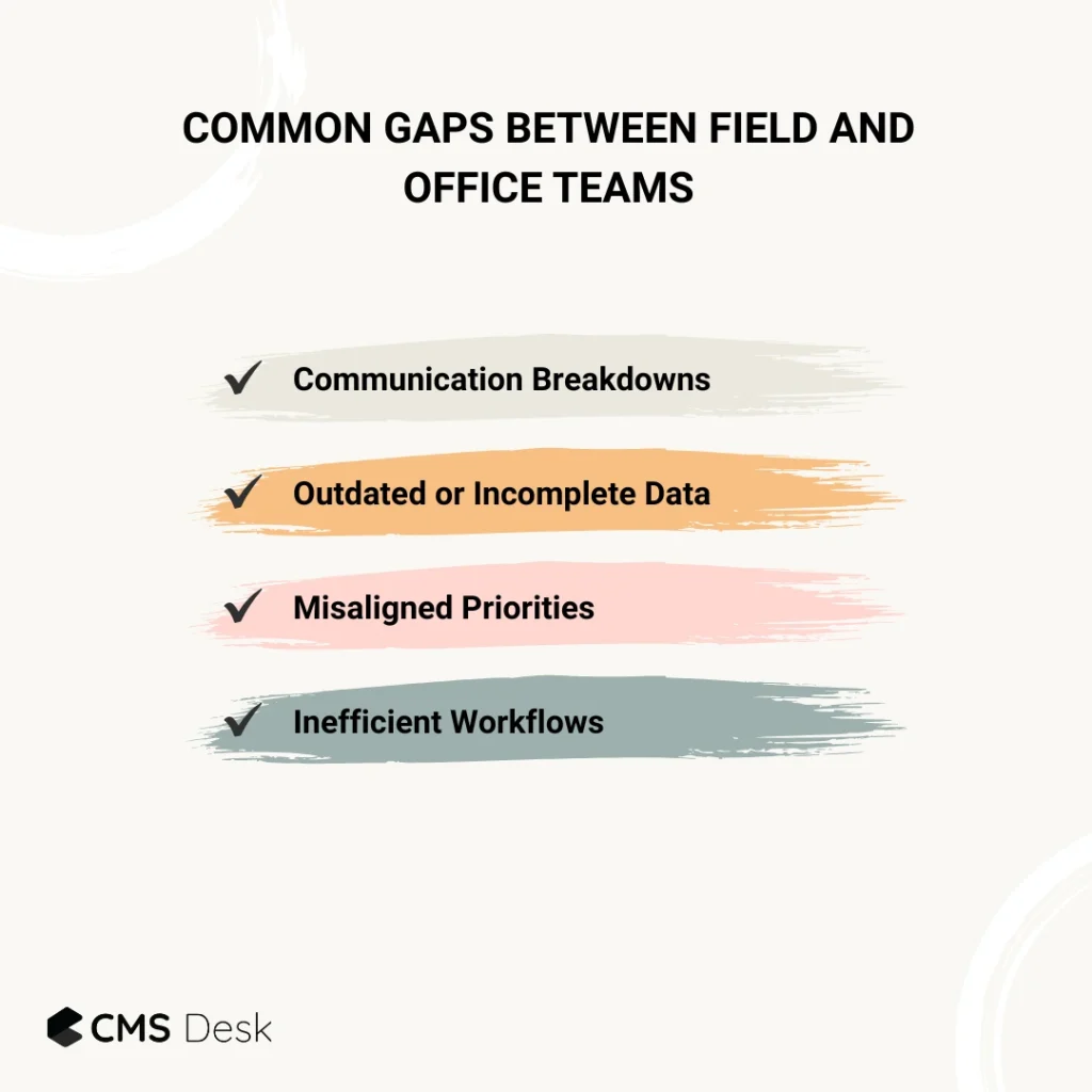 Common Gaps Between Field and Office Teams